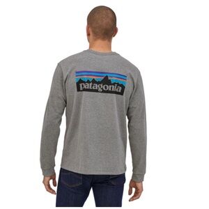 Patagonia Men’s P-6 Logo Reponsibili-Tee long sleeve T-shirt size XXL